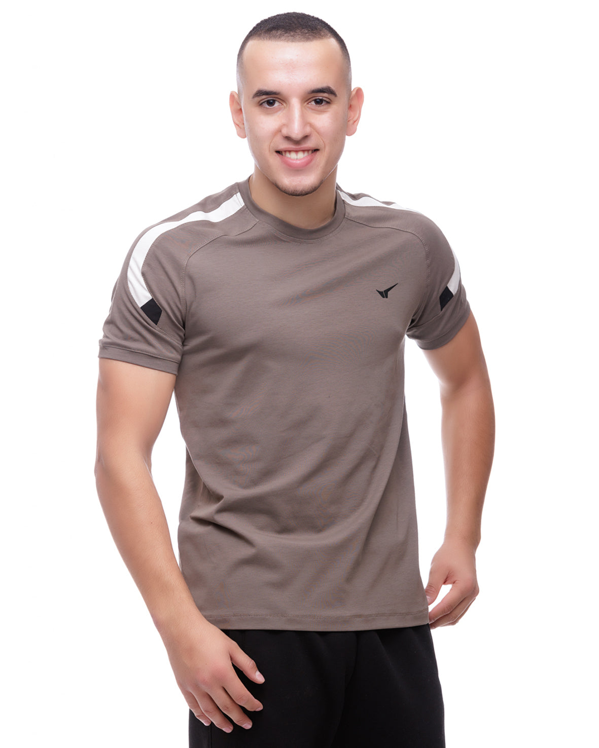 Мъжка тениска в цвят каки