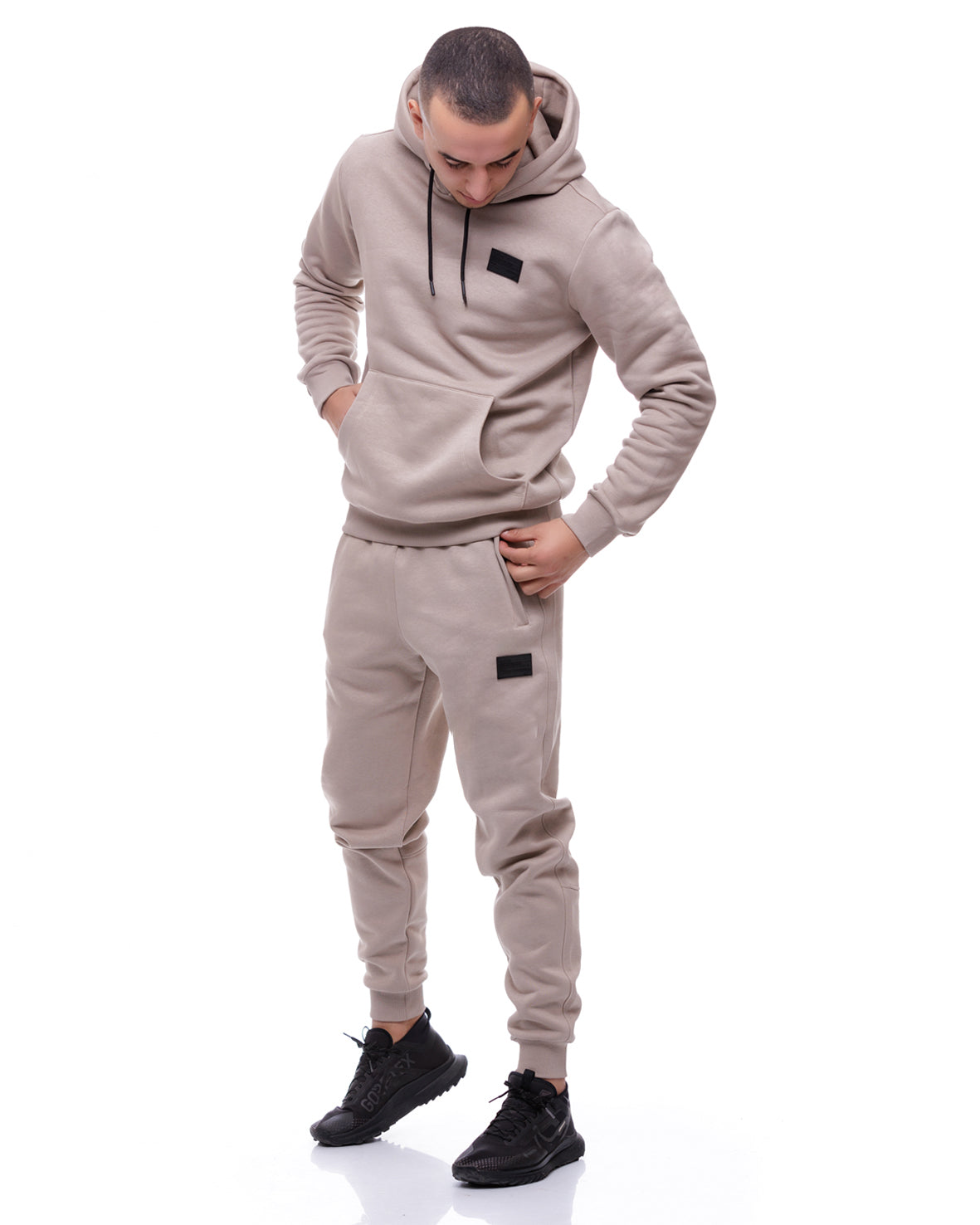 Мъжко ватирано долнище в бежово