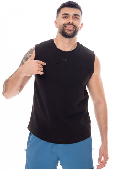 Мъжки черен потник