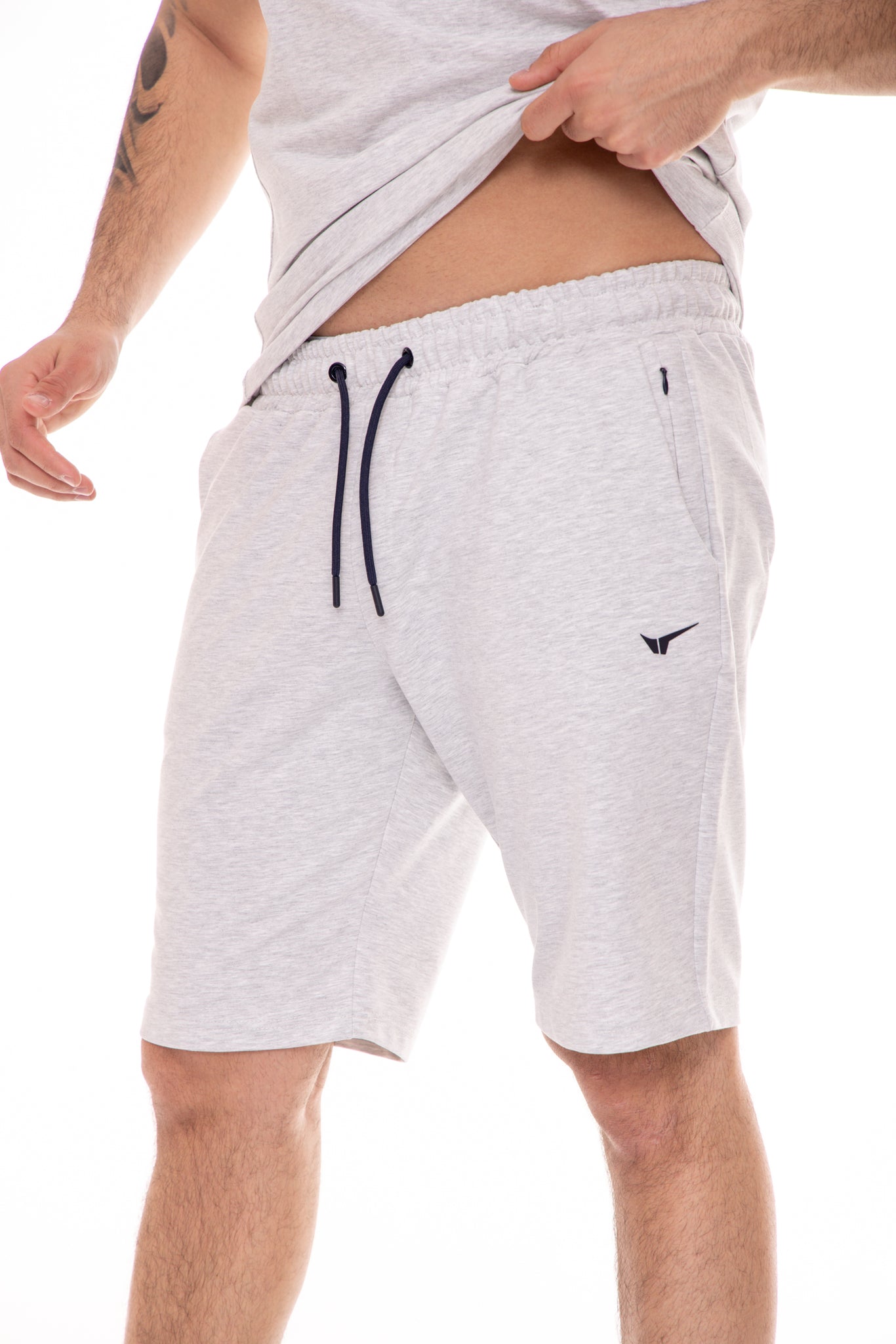 Мъжки шорти в светъл меланж
