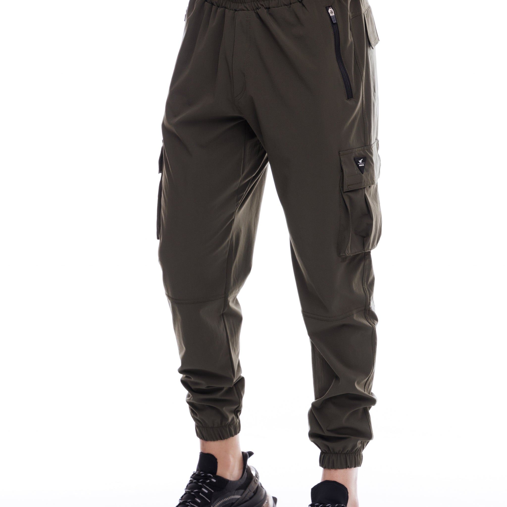 Мъжки панталон тип карго в каки