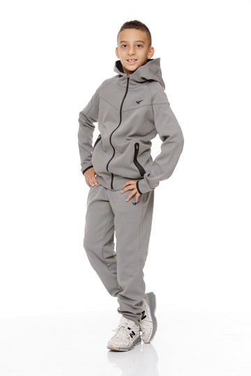 Детски спортен екип в сиво